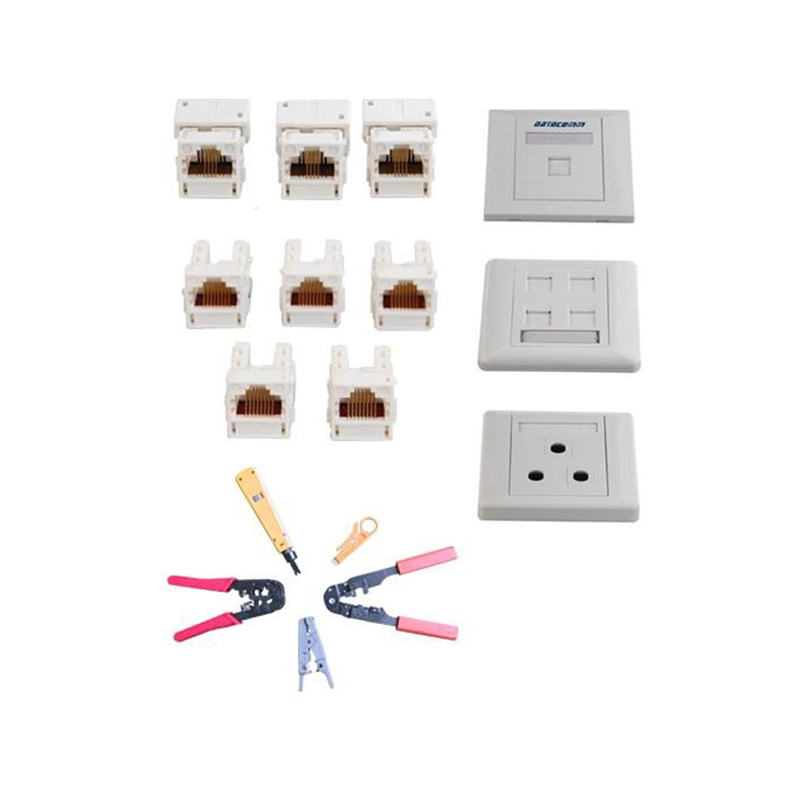 Módulo de cabeamento genérico 110, módulo RJ45, painel de informações, ferramentas