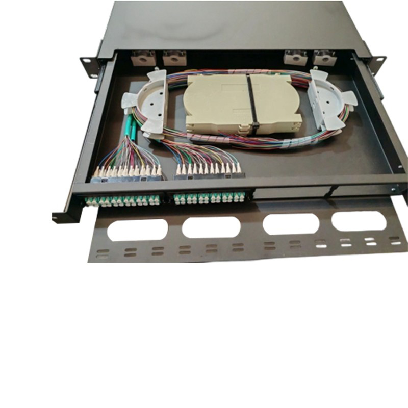Quadro de distribuição óptica LC de núcleos 1U 24/48/72/96