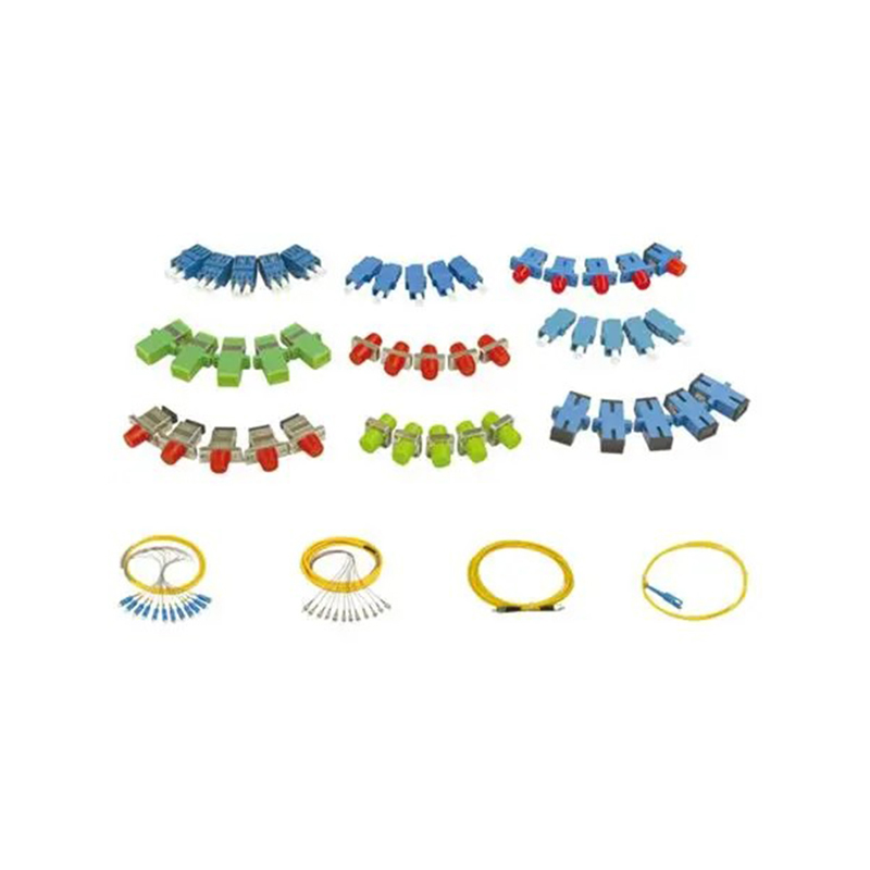 Cordões de solução de fibra, pigtail, adaptador